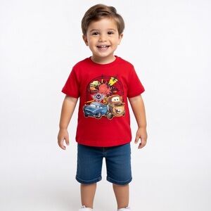 5T Disney Pixar Cars 2 Boys Tee Shirt